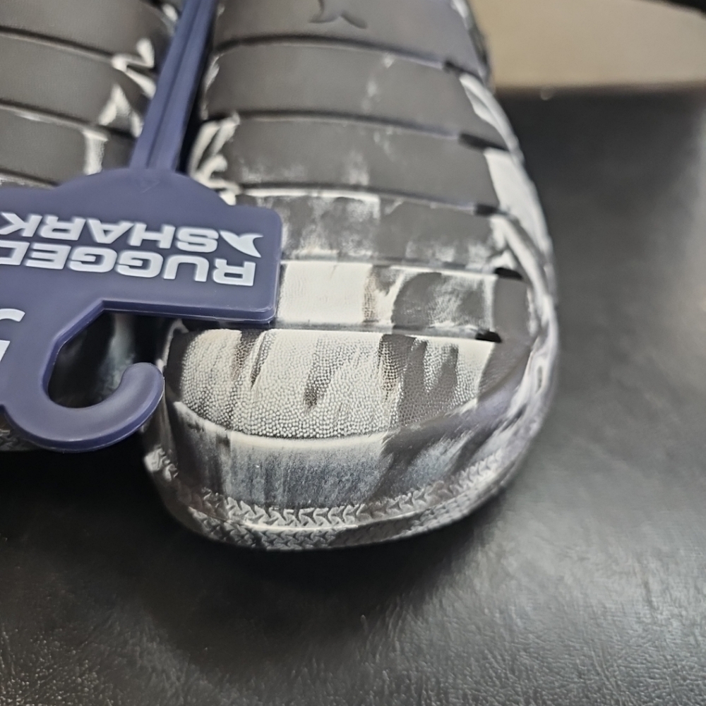 Rugged Shark Monochrome Slip-On Clogs - Picture 2 of 11